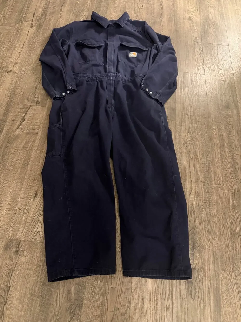 Carhartt FR Coveralls Men 48 Regular Navy Blue Flame Resistant Jumpsuit XL